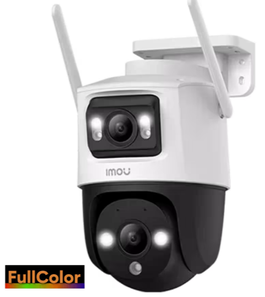 Cámara crucero dual de 10mpx ip pt wifi / fullcolor / lente fijo de 5mpx + lente pt de 5mpx / 30m de iluminación nocturna